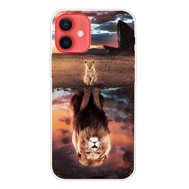 Coque pour iPhone 13 - Série Image Plastic - Lion