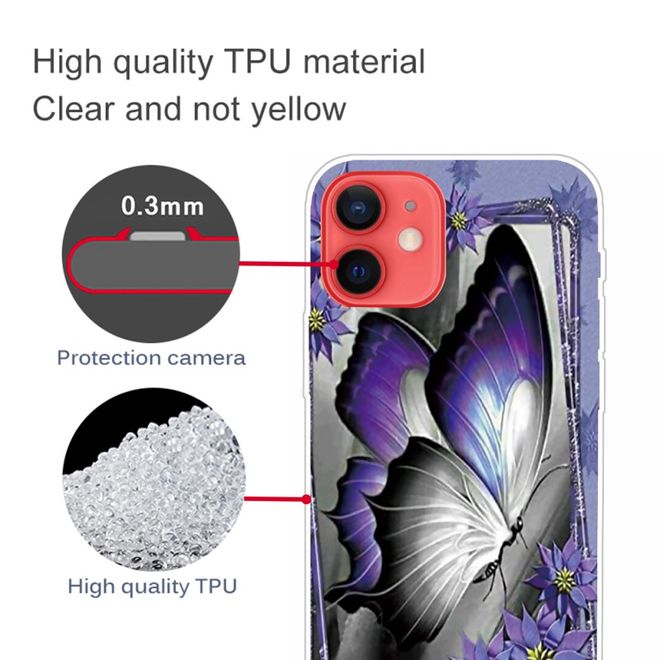iPhone 13 Phone Case - Softcase Image Plastic Series - Large Butterfly
