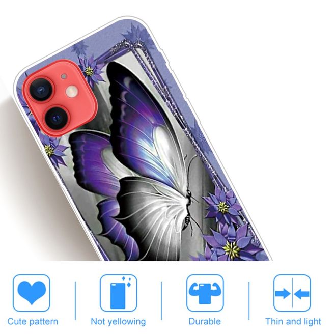 iPhone 13 Phone Case - Softcase Image Plastic Series - Large Butterfly
