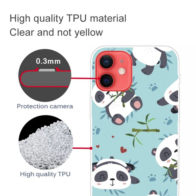 Coque pour iPhone 13 - Série Image Plastic - Petits Pandas