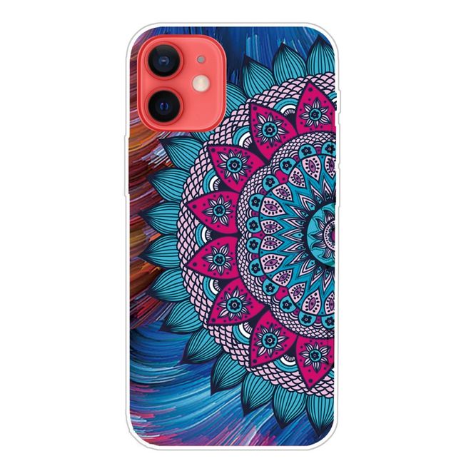 iPhone 13 Phone Case - Softcase Image Plastic Series - Mandala Flower