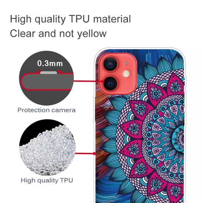 iPhone 13 Phone Case - Softcase Image Plastic Series - Mandala Flower