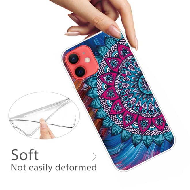 iPhone 13 Phone Case - Softcase Image Plastic Series - Mandala Flower