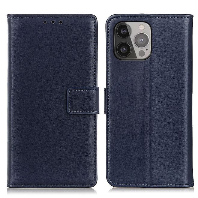 Étui pour iPhone 13 Pro Max - Collection Classic II en cuir - Bleu