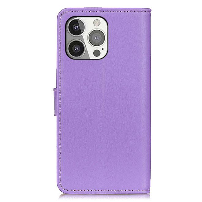 iPhone 13 Pro Handy Hülle - Classic II Leder Bookcover Series - purpur