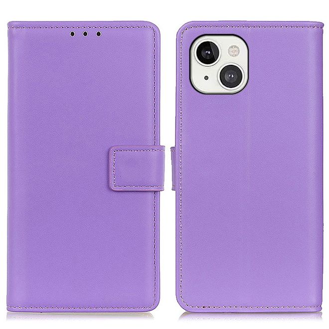 iPhone 13 Handy Hülle - Classic II Leder Bookcover Series - purpur