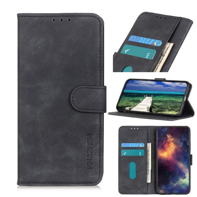Étui pour iPhone 13 Pro - Collection Classic IV Leather Bookcover - Noir