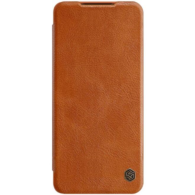 Nillkin - Huawei P50 Pro Hülle - Leder Book Case - Qin Series - braun