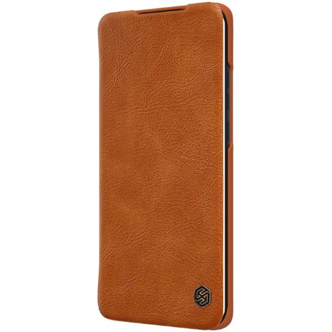 Nillkin - Huawei P50 Pro Hülle - Leder Book Case - Qin Series - braun
