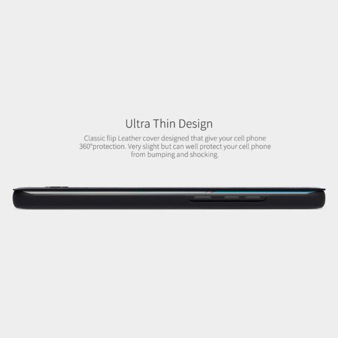 Nillkin - Huawei P50 Pro Hülle - Leder Book Case - Qin Series - braun