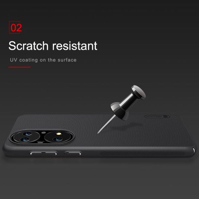 Nillkin - Huawei P50 Hülle - Plastik Case - Super Frosted Shield Series - schwarz