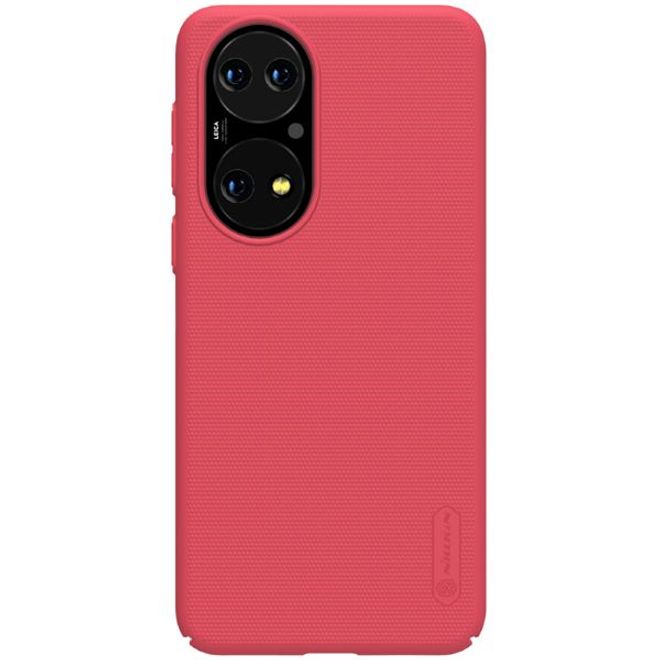 Nillkin - Huawei P50 Hülle - Plastik Case - Super Frosted Shield Series - rot