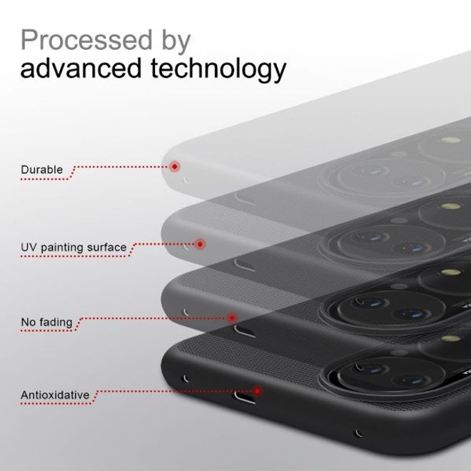 Nillkin - Huawei P50 Hülle - Plastik Case - Super Frosted Shield Series - weiss