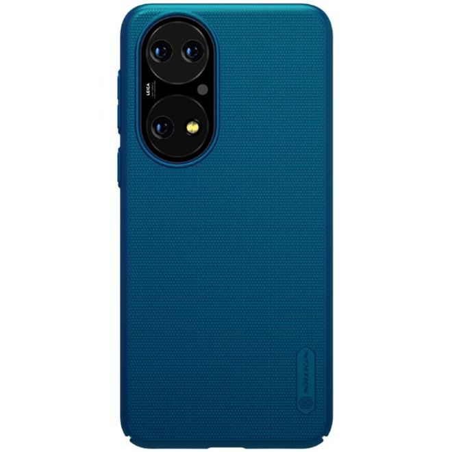 Nillkin - Huawei P50 Hülle - Plastik Case - Super Frosted Shield Series - blau