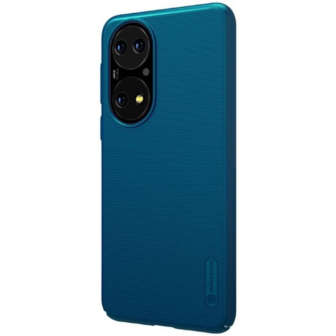 Nillkin - Huawei P50 Hülle - Plastik Case - Super Frosted Shield Series - blau