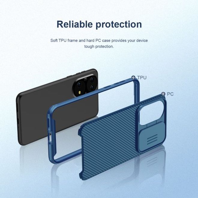 Nillkin - Huawei P50 Hülle - Plastik Hardcase - CamShield Pro Series - blau