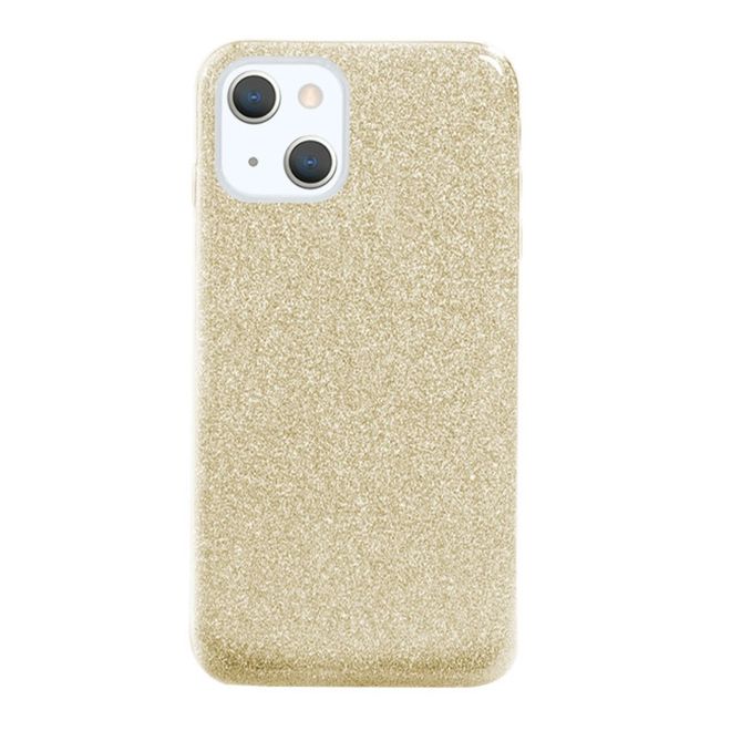 iPhone 13 Case - Glitter Hardcase - Gold