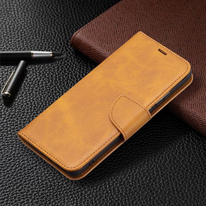 Huawei P50 Handy Hülle - Klassisches Leder Bookcover - braun