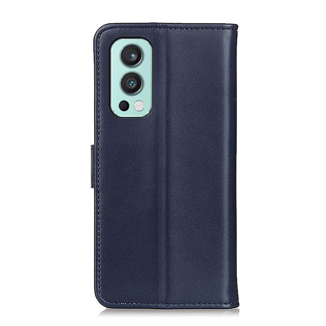 OnePlus Nord 2 5G Handy Hülle - Classic II Leder Bookcover Series - blau