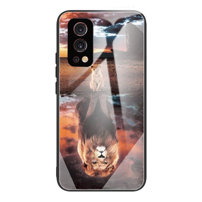 OnePlus Nord 2 5G Handyhülle - Softcase Image Plastik Series - Löwe