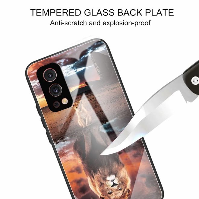 OnePlus Nord 2 5G Handyhülle - Softcase Image Plastik Series - Löwe