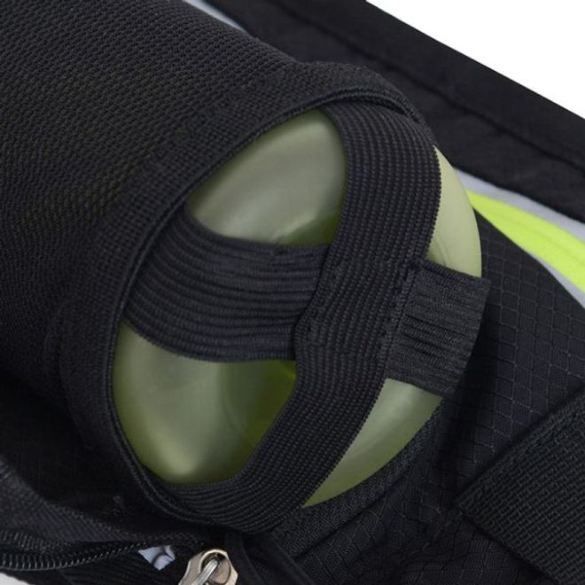 Universelle Sport Bauchtasche inkl. Trinkflaschenhalter - für Handys bis 6.4 Zoll - schwarz
