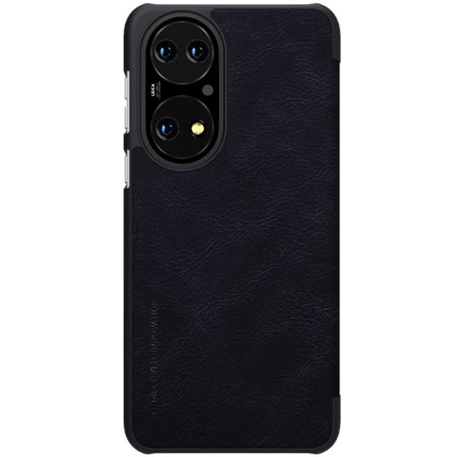 Nillkin - Huawei P50 Hülle - Leder Book Case - Qin Series - schwarz