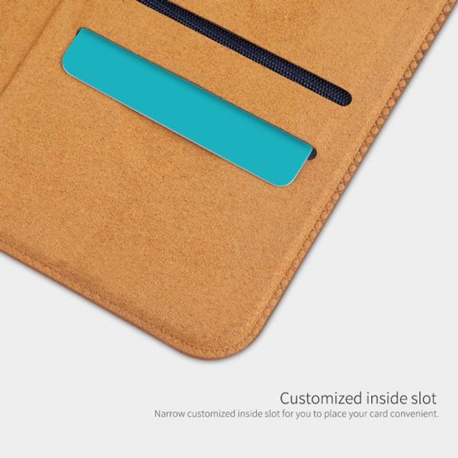 Nillkin - Huawei P50 Hülle - Leder Book Case - Qin Series - schwarz