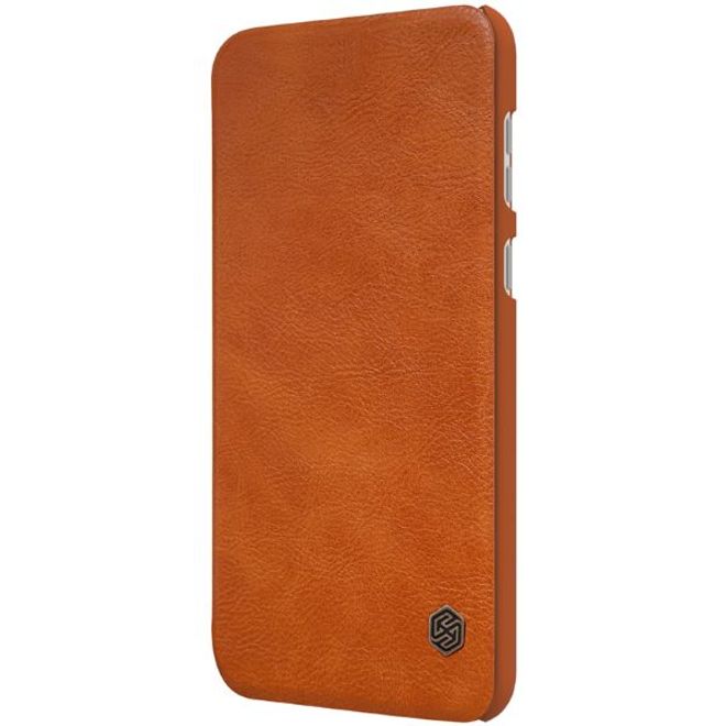 Nillkin - Huawei P50 Hülle - Leder Book Case - Qin Series - braun