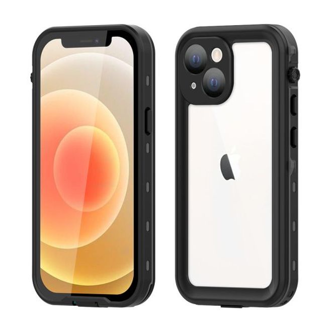 iPhone 13 mini - 360 Grad Outdoor Hülle - Allwetterschutz (wasserdicht & stossfest) - schwarz