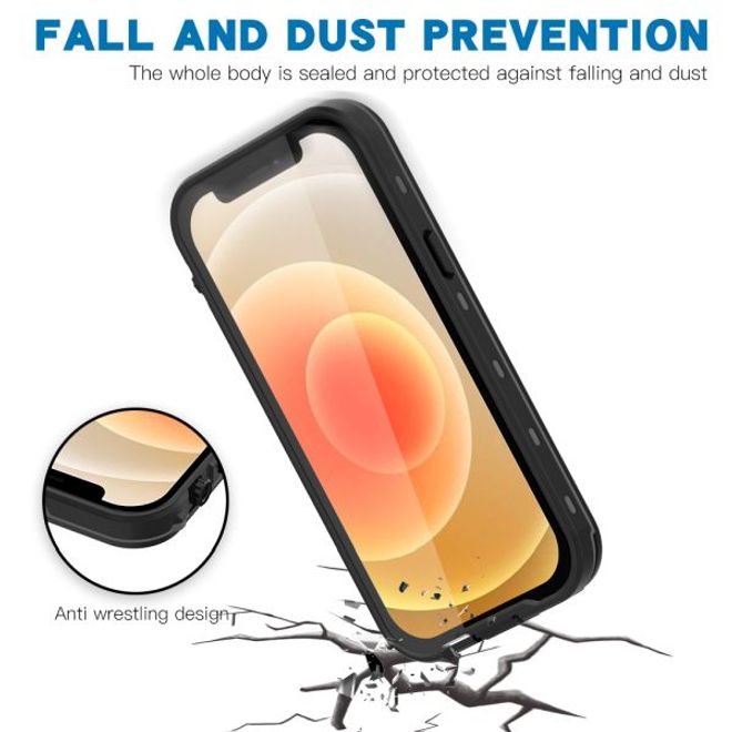 iPhone 13 mini - 360 Grad Outdoor Hülle - Allwetterschutz (wasserdicht & stossfest) - schwarz