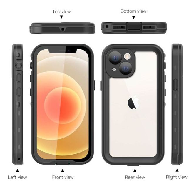 iPhone 13 mini - 360 Grad Outdoor Hülle - Allwetterschutz (wasserdicht & stossfest) - schwarz