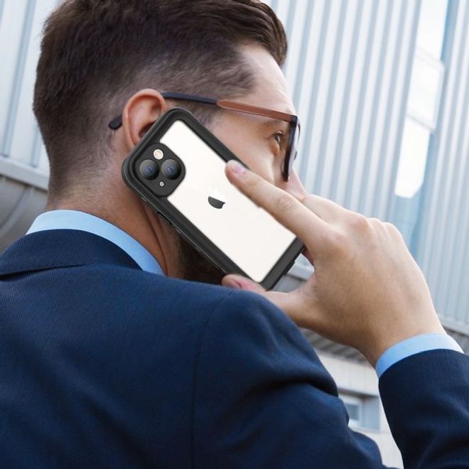 iPhone 13 mini - 360 Grad Outdoor Hülle - Allwetterschutz (wasserdicht & stossfest) - schwarz