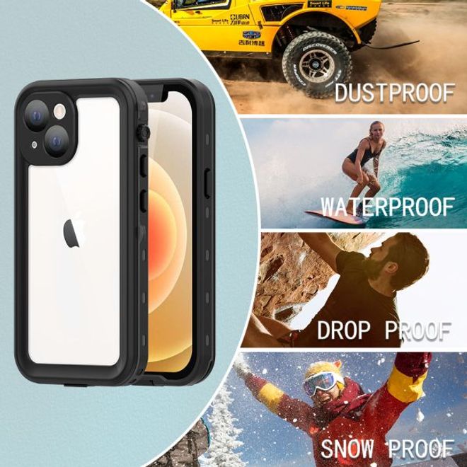 iPhone 13 mini - 360 Grad Outdoor Hülle - Allwetterschutz (wasserdicht & stossfest) - schwarz