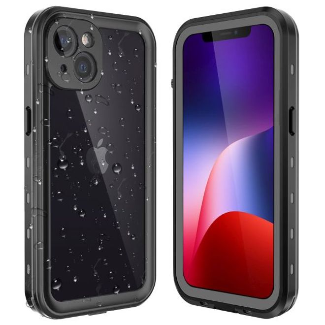 iPhone 13 - 360 Grad Outdoor Hülle - Allwetterschutz (wasserdicht & stossfest) - schwarz