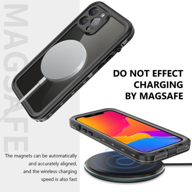 iPhone 13 Pro Max - 360 Grad Outdoor Hülle - Allwetterschutz (wasserdicht & stossfest) - schwarz