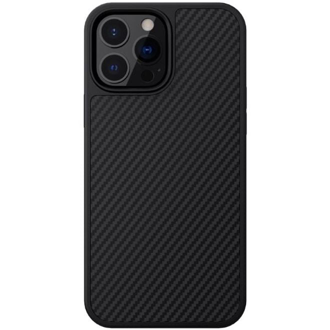 Nillkin - iPhone 13 Pro Max Handy Case - Hülle aus Plastik/Carbon - Synthetic Fiber Series - schwarz