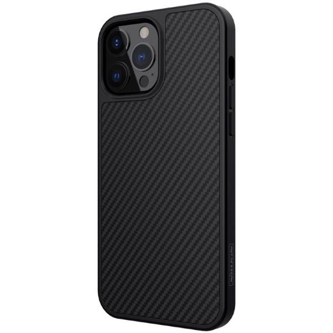 Nillkin - iPhone 13 Pro Max Handy Case - Hülle aus Plastik/Carbon - Synthetic Fiber Series - schwarz