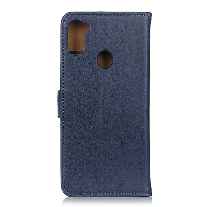 Samsung Galaxy M11 (EU) Handy Hülle - Classic II Leder Bookcover Series - blau