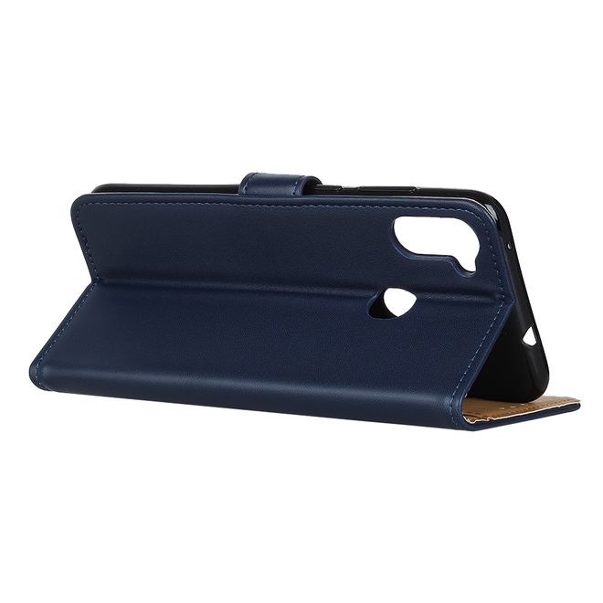 Samsung Galaxy M11 (EU) Handy Hülle - Classic II Leder Bookcover Series - blau