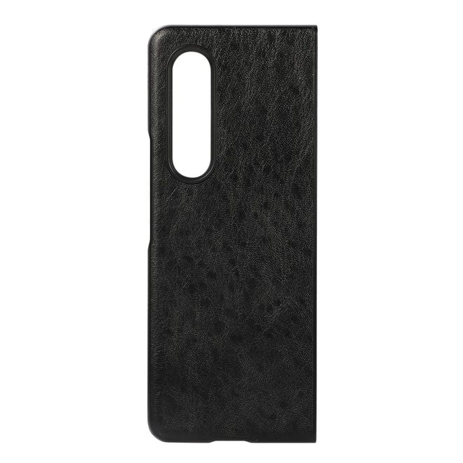 Samsung Galaxy Z Fold3 Hülle - Crazy Horse Leder Hardcase - schwarz