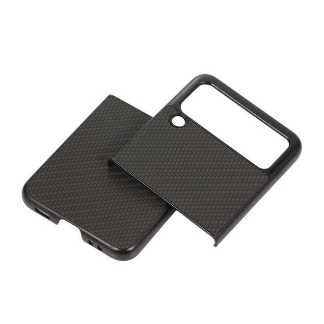 Samsung Galaxy Z Flip3 5G Hülle - Carbon Fiber Hardcase - schwarz