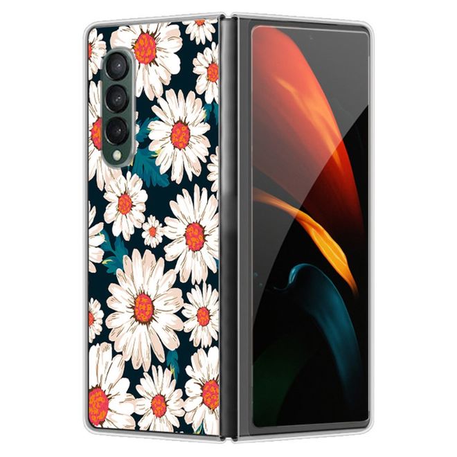 Samsung Galaxy Z Fold3 Hülle - Hardcase mit Muster - Gänseblümchen