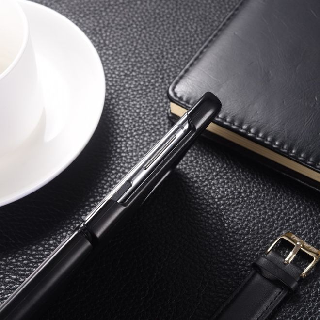 Samsung Galaxy Z Flip3 5G Hülle - Echtleder Hardcase - schwarz