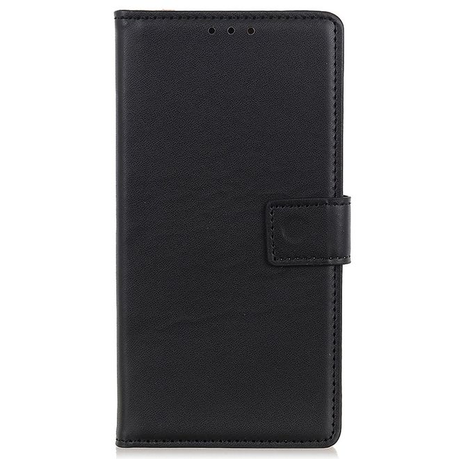 Motorola Edge 20 Pro Handy Hülle - Classic II Leder Bookcover Series - schwarz