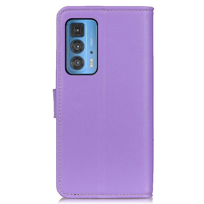 Motorola Edge 20 Pro Handy Hülle - Classic II Leder Bookcover Series - purpur
