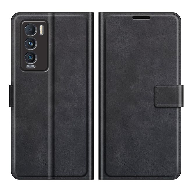 Realme GT Explorer Master Handy Hülle - Classic II Leder Bookcover Series - schwarz