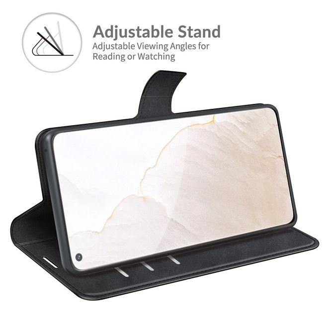 Realme GT Explorer Master Handy Hülle - Classic II Leder Bookcover Series - schwarz