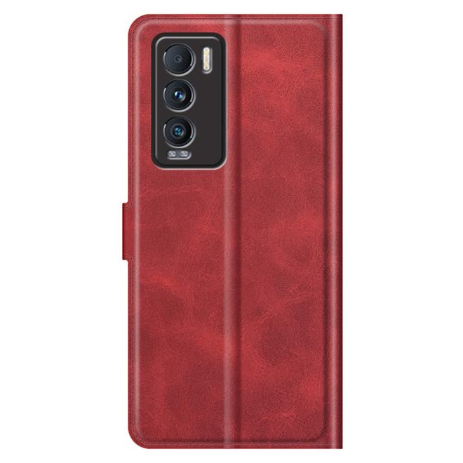 Realme GT Explorer Master Handy Hülle - Classic II Leder Bookcover Series - rot