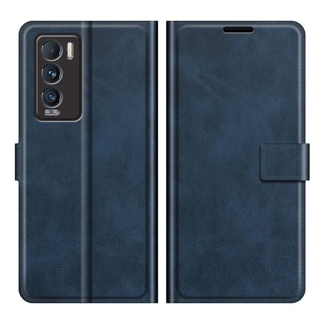 Realme GT Explorer Master Handy Hülle - Classic II Leder Bookcover Series - blau